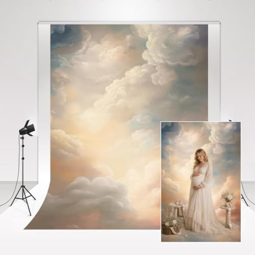 Kate abstrakte Wolken Angelic Glow Fotografie Hintergrund 1.5x2.2m/5x7ft Erwachsene Geburtstag Hochzeit Mutterschaft Porträt dekorative Hintergrund Fotoshooting Fotostudio Requisiten