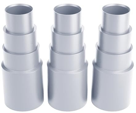 BAUHELD® Staubsauger-Schlauch Aufsatz [Made in Germany] - Adapter für Staubsauger-Düse aus stabilem PVC-Gummi [1 Stück] - Passend für Makita Bosch Kärcher Einhell Festool Eibenstock - Hellgrau