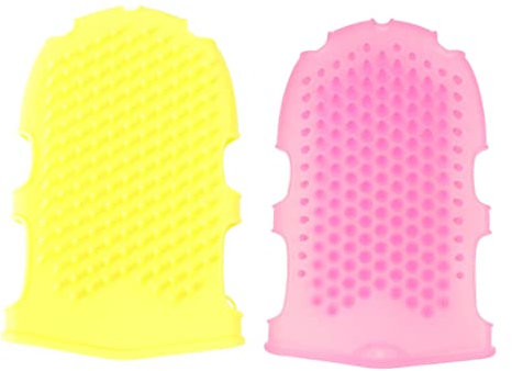 Healvian 2pcs Shower Gloves Brush Bath Exfoliator Glove Cleaning Tool for Women Men Random Color