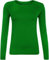 FASHION MY LOVE Women Ladies Long Sleeve Round Neck Plain Top Stretchy Casual Summer T-Shirts Basic Slim fit Tee Tops UK Plus Size 8-26 Jade Green