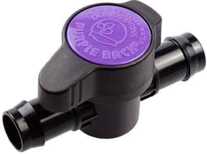 Pond Hose Connectors: T-Bend, Straight, Tap, Valve, Tee, Elbow, Flow Control, Adjustable, Leak-Proof Fittings for Water Pumps, Filters, and Irrigation Systems (Straight Inline Valve 25mm - 1 )
