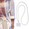 LIUHUIZEYU Mobile Phone Lanyard, Crossbody iPhone Neck Strap with Pearl Beaded,Universal Phone Chain Compatible with Most Smartphones for Women Girls（46inch）