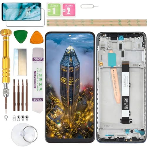 Gadget Troops Conjunto de pantalla LCD para Xiaomi POCO X3 PRO M2102J20SG / X3 NFC M2007J20CG Kit de repuesto de pantalla (negro)