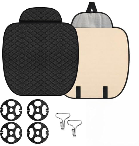 Kleemeiero 2 Stück Universal sitzauflage Auto Vordersitze Autositzschoner 60 x 51 cm Autositzauflage Anti Rutsch Sitzkissen Auto Sitzauflagen rutschfest Autositz Auflage Sitzkissen für Autositz SUV