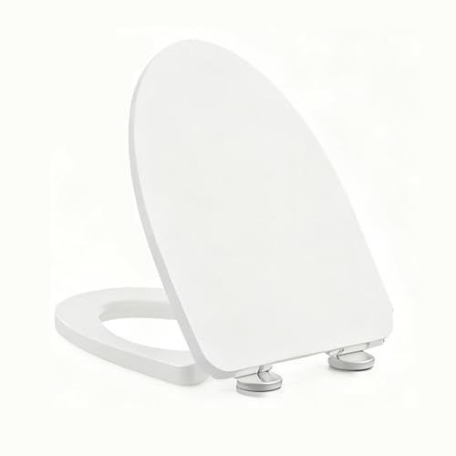 V-Shape Toilet Seat Soft Close Lid Easy Clean Detachable Toilet Cover Thickened Bathroom Toilet Bowl V-Type XL for Ultimate Comfort and Hygiene