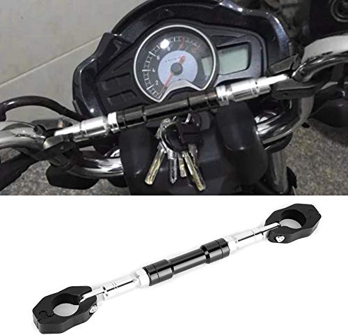 Qiilu Motorrad Balance Lenker, Universal Einstellbare Aluminiumlegierung Motorrad Balance Cross Lenker Stärkung Hebel Bar(Swarchz)