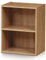 habeig Tube Bücherregal Standregal 2 Fächer Belastung Regalboden 30kg Standregal (Eiche)