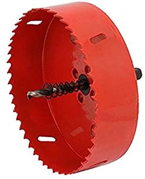 Lochsäge 280mm, Lochkreissäge für Gipskarton, Holz, Sperrholz, PVC, Kunststoff, Trockenbau Lochfräse Lochschneider für Hohlwanddosen/Steckdosen/LED-Leuchten