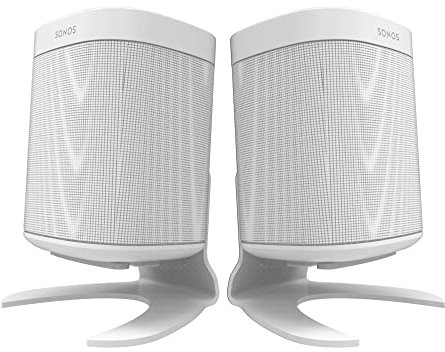 ONE, ONE SL, ONE Gen 2 & Play:1 Desk Stand, Twin Pack, White, Compatible with Sonos ONE & PLAY1 Speaker