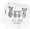 Mr. & Mrs. Panda 2er Set Topflappen Koala Familie Zwei - Geschenk, Topflappenset, Bruder, Familienleben, Beste Familie, Oma, Muttertag, Topflappen