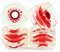 Wheels Shark DNA 72mm 78a Longboard Rollen (4er Set) (Ghost Rot)