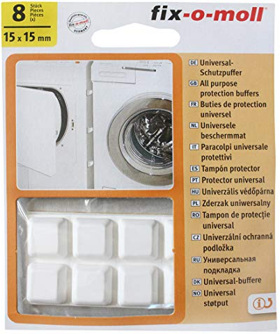 fix-o-moll 3550636 Universal - Schutzpuffer 15x15 mm selbstklebend weiß