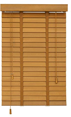 Jolan Jalousien Fenster,Holz Jalousien,Wärmedämmung,Verdunkelungs Rollos,Dunkle Eiche,Innen/Außen,Glatt,Keine Grate.,145x235cm/57x93in