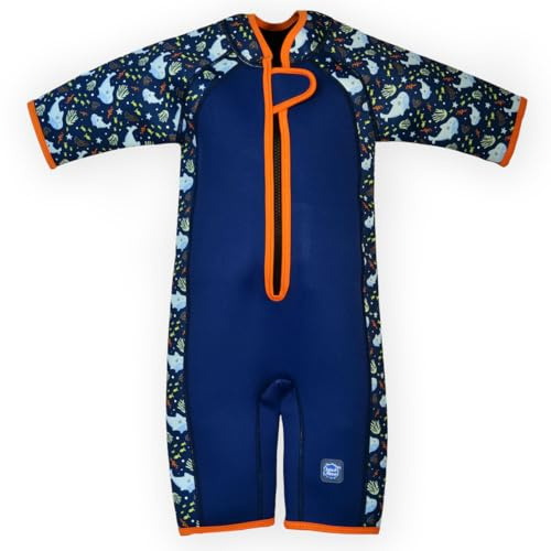 Splash About Shorty Wetsuit Costume Intero, Barriera di squ, 4-6 Years Unisex-Bambini e Ragazzi