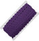 25m Zackenlitze Borte Zick-Zack-Borte auf Karte, 5/9mm breit, Viskose, waschbar, 15 Farben, Farbe:violett