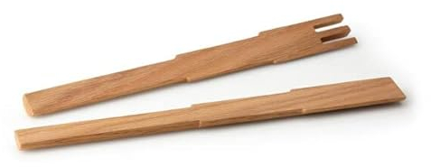Continenta Salatbesteck, Eiche, 35 cm, Mehrfarbig, one Size