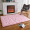 HARESLE Teppich Rosa, Hochflorige Rosa Teppiche -rutschfeste PlüSchteppiche FüR Wohnzimmer,Schlafzimmer,Kinderzimmer,Aufenthaltsraum (Rosa/160×230cm)