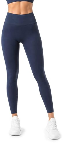 Risalti Leggings Femme Ventre Plat Couvrants - Pantalon Femme Taille Haute Contenants et Élastiques en Microfibre, Legging De Sport Femme Opaques, Legging Femme sans Couture - Made in Italy