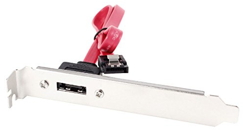 Ruilogod PC-Computer Single Port Externer SATA ESATA zum SATA-Slot-Platten-Adapter