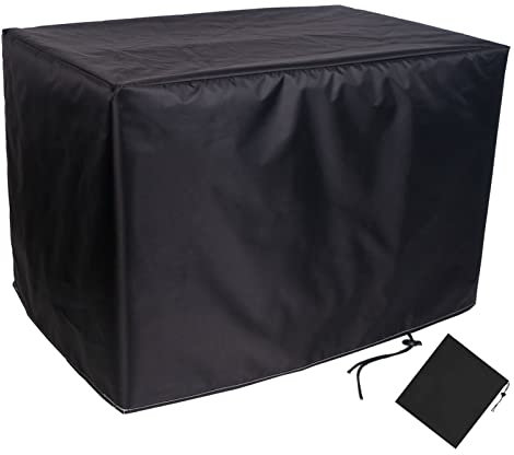 Negro Funda para Muebles de Jardín Impermeable 50x50x50cm Cubierta de Muebles de Jardin Patio Exterior 420D Paño Oxford Cuadrado/Rectangular Funda Protectora para Mesas y Sillas al Aire Libre