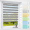 Doppelrollo klemmfix ohne Bohren & mit Bohren, 40x200cm (BxH) Marmor-Grau, 3-in-1 Duo Rollo für Fenster & Tür, Fensterrollo innen lichtdurchlässig & verdunkelnd, Klemmrollo Rollos Sonnenschutz