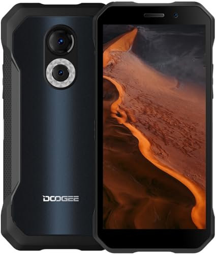 DOOGEE S61 Unbreakable Mobile Phone 2022, 6GB + 64GB, 20MP Night Vision Camera, 6.0 inch Unbreakable Android 12, 5180mAh Smartphones, IP68/69K Smartphone Waterproof, 4G Dual SIM/Octa Core/NFC