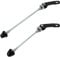 Moicstiy 1Pair Quick Release Bicycle Hubs Bike Wheel Hub Front and Rear Skewers Clip Kit for Mountain Bike (Black)