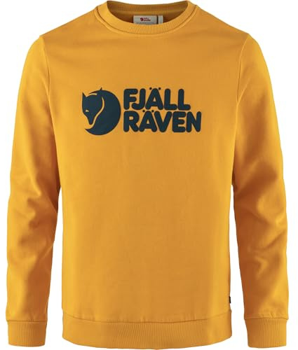 Fjällräven Herren Fjällräven Logo Sweatshirt, Mustard Yellow, XL