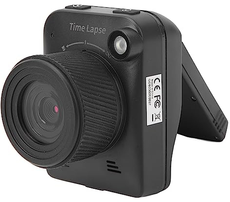 Fockety Videocamera HD Time Lapse, videocamera 4K 32MP con Messa a Fuoco Manuale e Schermo LCD da 2,0 Pollici per Costruzioni all'aperto, impianti, Tempo, Vita, Impermeabile IP66