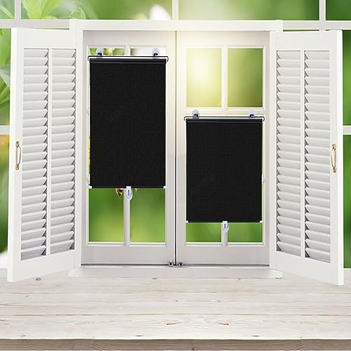 YHBZ Verdunkelungsvorhänge mit Saugnäpfen,Verstellbare Rollos,Sonnenschutz Isolierung Sonnenschutz Vorhang,Easy Lift Jalousien,für Home Küche Badezimmer Büro,W40*H60cm(15.7 * 23.6in)
