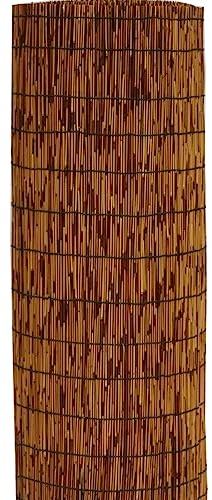Canisse en Roseau Brise Vue, Rideau en Bambou Protection Contre le Vent et le Soleil, Clôture de Roseau Jardin, Paillasse pour Pergola Natte Bambou pour Vouverture de Toiture, Terrasse Natte de Roseau