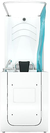 AcquaVapore Seniorendusche und Sitzwanne Kombination Wanne mit Tür S10D-TH 80x90x215cm