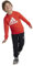 adidas Unisex Kinder Essentials Logo French Terry Jogger Set, bright red, 3-4 Years