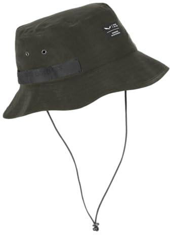 Salewa Puez Hemp Brimmed Hat, Dark Olive, S/56