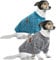 HuaLiSiJi 5XL Hundepullover Grosse Hunde Sweatshirt Kapuzenpullis für Große Hunde, Warm und Leicht, Mit Einer Weichen Textur, Elastizität Leicht zu Tragen (Blau+Grau)