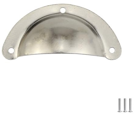 FEEIMOL 20 Piezas Tiradores de Metal Vintage Bronce Manillas Tirador Concha para Puertas de Cajones Armario de Habitación Cocina Baño con Tornillos