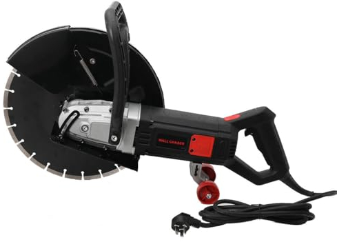 TABODD 3200W Elektrische Schlitzfräse Mauernutfräse, 4000U/min Betonschneiden Mauernutfräse Trockenschneider Wand Trockenschneider Wand Einstechen mit 350mm Sägeblatt für Mauerwerk