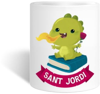 latostadora Taza Sant Jordi Regalo - Ideas de Regalo Sant Jordi - Regalos Originales de Sant Jordi para el 23 de Abril - Tazas Catalunya