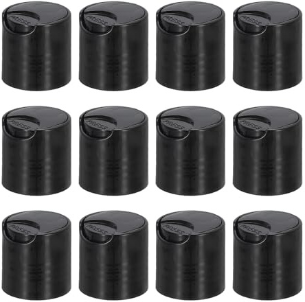 PATIKIL 24/410 Replacement Press Plastic Caps, 12pcs Dispensing Top Cover for Squeeze Shampoo and Lotion Bottles Lids