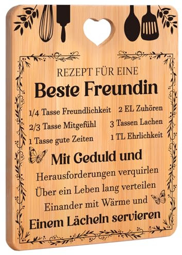 Beste Freundin Geschenke,Geschenke für Freundin,Bambus Schneidebrett,Geburtstagsgeschenke für den besten Freund,Geschenke für Freundin an ihrem Geburtstag Weihnachten Hochzeit Thanksgiving