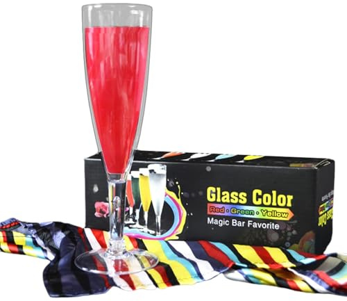 Zasdvn Glas-Farbwechsel-Zaubertricks, Zaubertrick für Erwachsene - Kreativer professioneller Bühnenzaubertrick | Einzigartiges Zauberzubehör, magische, lustige Zaubertricks für Damen und Herren