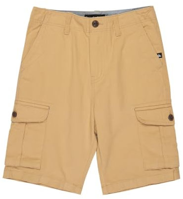 Quiksilver Garçon Crucial Battle Cargo Youth Shorts, Kaki, 14 Ans EU