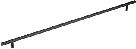 Amerock Bar Pulls 18-7/8 inch (480mm) Center-to-Center Matte Black Cabinet Pull, BP19016MB | 18-7/8 inch (480mm) Center-to-Center Mounting Distance and 22-1/16 Overall Length, Durable Carbon Steel Cabinet Hardware