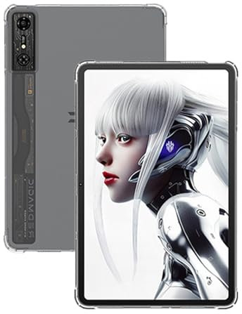 Case for REDMAGIC Nova Gaming Tablet 10.9 inch,NOUKAJU Tablet Case,Slim Cover,Ultra Clear Soft Flexible TPU,Drop-Resistant,Anti-Scratch,Anti-Fingerprint (Clear)