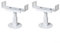 ZiStarlilife Juego de 2 soportes de radiador, soporte de piso de radiador, soportes de radiador de aluminio, altura ajustable, patas de radiador de hierro fundido blanco, soportes de estante de