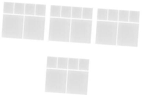 VILLCASE 4 Sätze Druckstift-kopiertafel Polyester-id-Karte 3D-drucker Druckstift D Druck Stift Zubehör Zeichentafel Transparent Transparentes 3D-zeichenbrett 3D-Druck-stiftmatte 6 Stück * 4