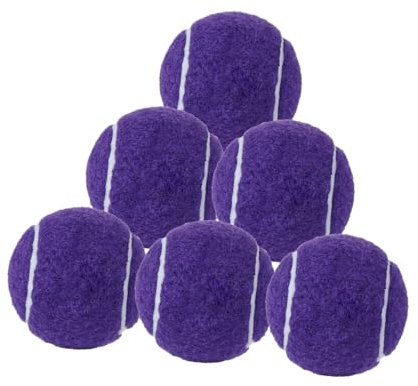 Ronyme 6PCS -Tennisbälle Training Bälle für Anfängertraining 6,4 cm Durchmesser für Sport im Freien im Freien