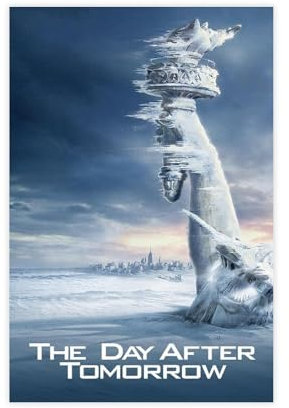 jdalcbe Filmposter The Day After Tomorrow (2004), Leinwand, Schlafzimmer, Dekoration, Landschaft, Büro, Raumdekoration, Geschenk, 20 x 30 cm