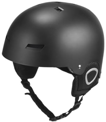 DXEHSEUY Casco da sci e snowboard per uomini e donne, per skateboard, arrampicata su roccia, ciclismo, nero L