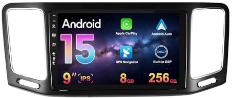 MISONDA 8G+256G Android 15 Autoradio Für VW Sharan II 7N Seat Alhambra II 2010-2021 GPS|Kamera+Mic|9 Zoll IPS|Unterstützung DAB/WiFi/BT5.0/USB/MirrorLink/SWC/FM/360 Kamera